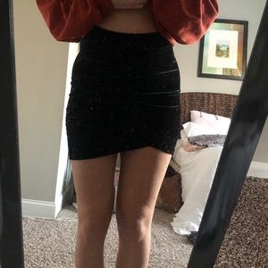 Velvet Wrapped Skirt
